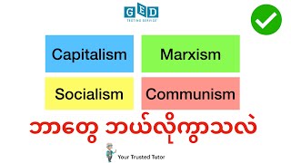 Capitalism Vs Marxism Vs Socialism Vs Communism  Explained Simply amp Clearly for GED Social Studies [upl. by Chuck]