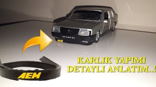 Tofaş Diecast Karlık Yapımı Oyuncak Araba Modifiye AEM [upl. by Dionis635]