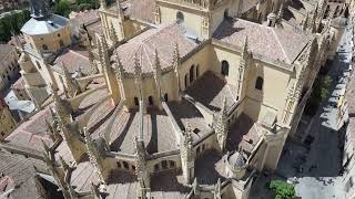 Spain  the Magnificent Segovia Cathedral  by Drone [upl. by Stefa]