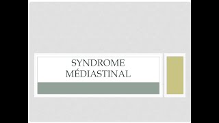 Syndrome médiastinal interprétation des clichés [upl. by Notnyw843]