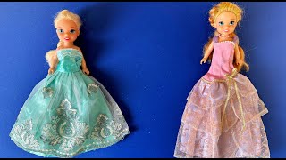 Elsa and Anna toddlers fashion game with Barbie [upl. by Oivlis]