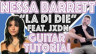 Nessa Barrett feat Jxdn  quotLa Di Diequot Guitar Tutorial  EASY Guitar Chords  Lesson [upl. by Anidal]