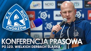 Konferencja prasowa po 123 Wielkich Derbach Śląska 16032024 [upl. by Buckler]