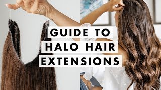 How To Tie The Halo Hair Extension In A Ponytail [upl. by Terrell]