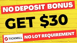 Tickmill 30 No Deposit Bonus Withdraw  Tickmill Welcome Bonus [upl. by Aihsat90]