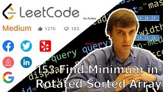 LeetCode 153 Find Minimum in Rotated Sorted Array Algorithm Explained [upl. by Ianthe]