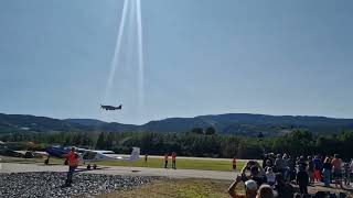 Spitfire amp Mustang at telemark Airshow [upl. by Burgwell]