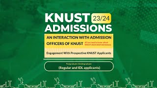 KNUST 20232024 ADMISSIONS  AN INTERACTION WITH ADMISSION OFFICERS OF KNUST [upl. by Sy]