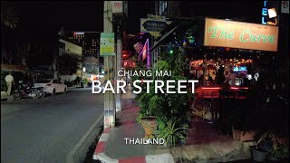 Chiang Mai Bar Street Loi Kroh Road 2024 View Walk Thailand Nightlife [upl. by Eirehs]