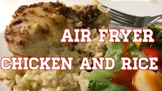 AIR FRYER CHICKEN AND RICE CASSEROLE  An Oldie And Definitely A Goodie [upl. by Kissel]