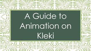 A Guide to Animation on Kleki [upl. by Tori]