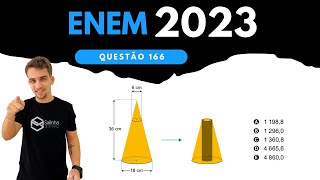 ENEM 2023  QUESTÃO 166  Um artista plástico esculpe uma escultura a partir de um bloco de madeira [upl. by Takara]