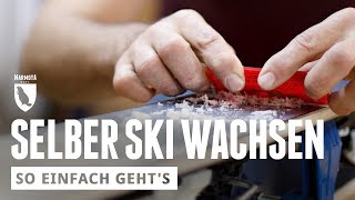 Selber Ski wachsen in 10 Minuten  wir wachsen uns einen [upl. by Ahsilat]