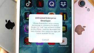 How To STOP Getting Apps Revoked Untrusted Developer Fix iOS 12 [upl. by Ariam]