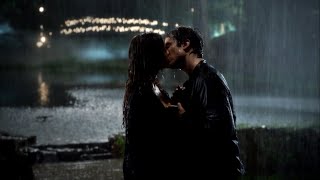 TVD 6x7  Damon and Elenas rain kiss quotPromise this is foreverquot  Delena Scenes HD [upl. by Inattyrb]