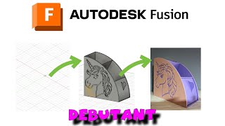 Utilisation de fusion 360 pour faire une boite de rangement pour grand débutant pas à pas tuto [upl. by Heng]