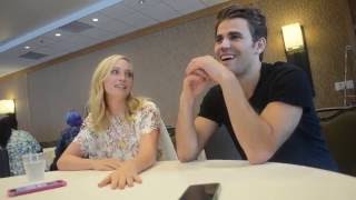 ComicCon 2016 Interview Paul Wesley and Candice King The Vampire Diaries [upl. by Mcroberts]