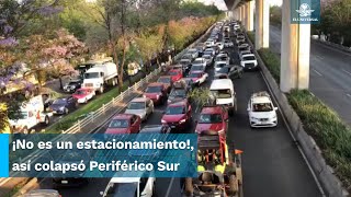 Vacacionistas viven viacrucis al quedar atrapados en tráfico de la MéxicoCuernavaca [upl. by Lemhaj]