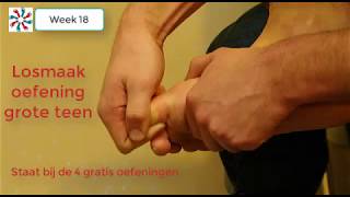 Beter lopen Probeer deze losmaak oefening voor de hallux valgus [upl. by Staley864]