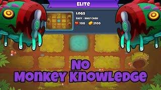 Elite Bloonarius Half Cash Tutorial  No Monkey Knowledge  Logs  BTD6 [upl. by Sheldon]