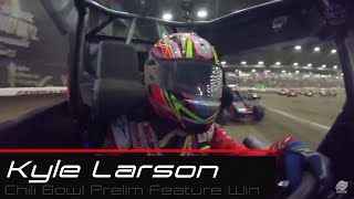 Chili Bowl Nationals  Kyle Larson Tuesday Night Feature Win  11519 [upl. by Atiugal]