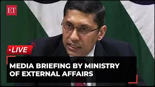 IndiaCanada Spat MEA briefing by spokesperson Arindam Bagchi  LIVE [upl. by Rosie]