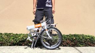 How to Fold and Unfold a MOBIC City X7 Folding Bike [upl. by Hurlee]