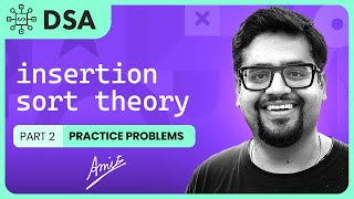 Insertion Sort part 2 Time Complexity Analysis  Algorithm PROGRAMMING PLACEMENTS [upl. by Frederic]