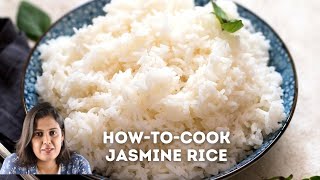 How to cook jasmine rice perfect everysingletime Get the perfect rice to water ratio [upl. by Silvester478]