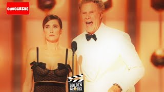 quotKristen Wiig amp Will Ferrells Tearful Golden Globes Moment  Emotional Awards Reactionquot [upl. by Uyr301]