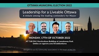 Leadership for a Liveable Ottawa  Rogers tv [upl. by Allimac]