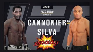 Cannonier vs Silva UFC PESO MEDIO CAMPEONATO ¡ KNOCKOUT [upl. by Salohcim394]