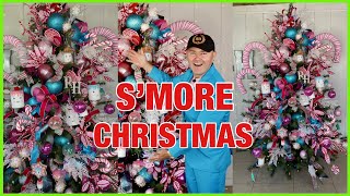 Christmas Tree Decorations Ideas 2023  Smore Theme Christmas Tree  Ramon At Home Christmas [upl. by Valene]