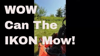 2023 Ariens IKON Mowing Tall Grass [upl. by Eiramyllek]