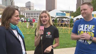 VeloSano Bike to Cure event kicks off in Cleveland [upl. by Drarig499]