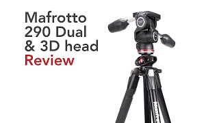 Manfrotto tripod 290 dual and 3D head  Review [upl. by Meakem]