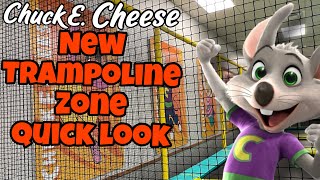 A quick look at the NEW Chuck E Cheese trampoline zone  North Las Vegas [upl. by Ravaj]