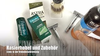 Rasierhobel Edwin Jagger und Mühle im Überblick mit Zubehör deutsch [upl. by Gariepy176]