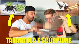 MANGIAMO GLI INSETTI PIÙ PERICOLOSI E DISGUSTOSI DEL MONDO  LA TARANTOLA E LO SCORPIONE VELENOSO [upl. by Schertz]