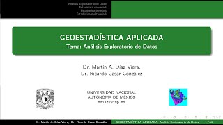 Curso de Geoestadística 2023 Análisis Exploratorio de Datos 22 [upl. by Acirfa]