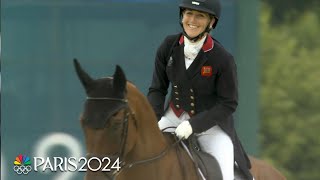 Laura Collett performs DAZZLING eventing dressage routine  Paris Olympics  NBC Sports [upl. by Varick]