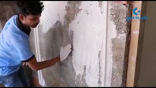 Gemplast Gypsum Plaster Interior and Exterior Plastering Solution [upl. by Cohette]