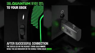 JBL  Quantum 910X and P amp Quantum 360X and P How to connect to Dongle [upl. by Eissim]