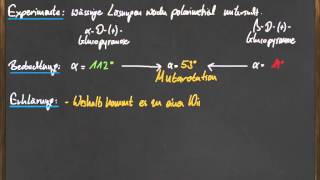 Q 11 Mutarotation bei der Glucose [upl. by Annayram934]