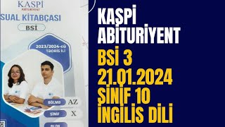 KASPİ BURAXILIŞ SINAQ İMTAHANI 3 21042024 SİNİF 10 İNGİLİS DİLİ abituriyenthazırlığı [upl. by Tremaine]