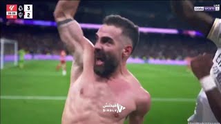 Real Madrid fans celebrate after Dani Carvajal goal vs Almeria 21st January 2024 🥰⚽🥰 [upl. by Horace]