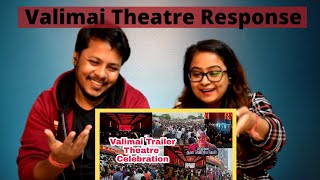 Valimai Trailer celebration at Ram Muthuram Theatre REACTION valimaitrailer theatre Response  AK [upl. by Aziar]