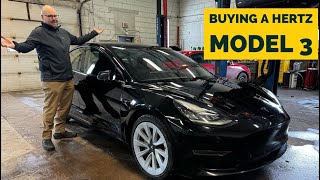 Buying a USED Hertz Tesla Model 3 EV Is it worth it [upl. by Sabelle]