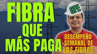 Desempeño Semanal de las FIBRAS Fibra CFE FCFE18 Sube Al Primer Lugar Es la FIBRA Que Más Paga📈 [upl. by Osmund]