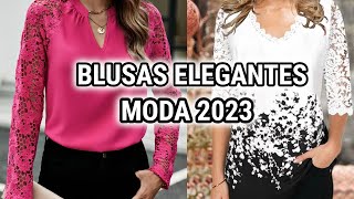 PRECIOSAS BLUSAS y BLUSONES de MODA 2023 BLUSONES y BLUSAS ELEGANTES SENCILLOS y MODERNOS [upl. by Athal]